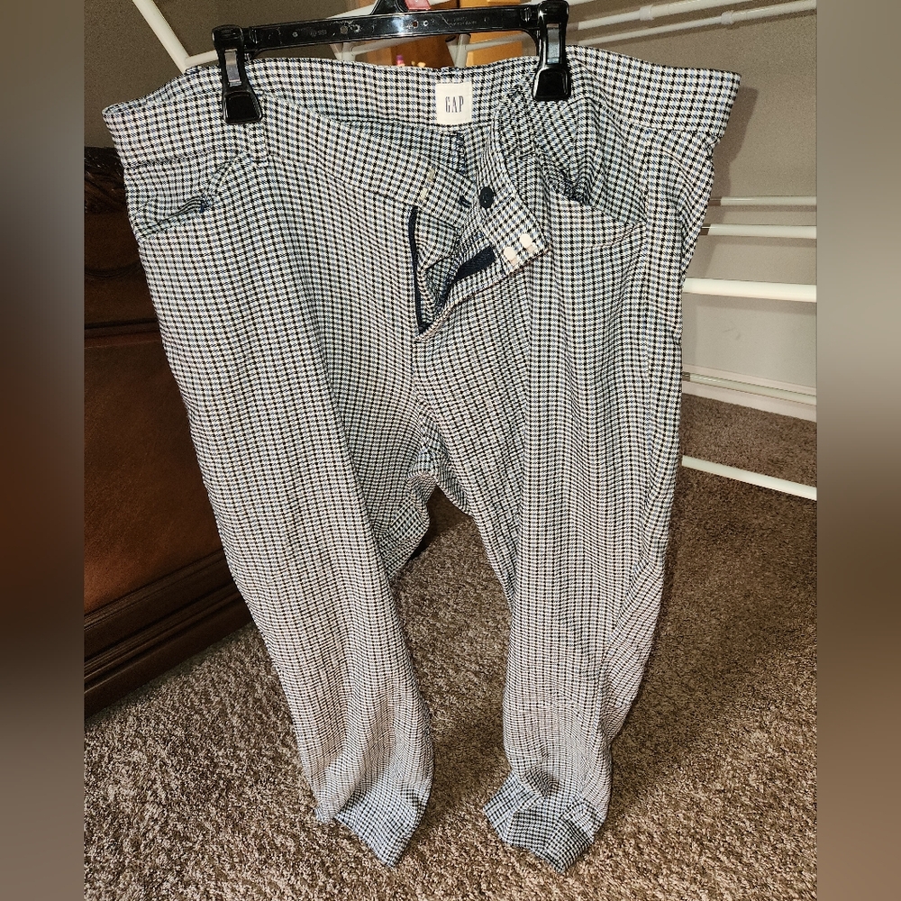 GAP Plaid Skinny Ankle Pant